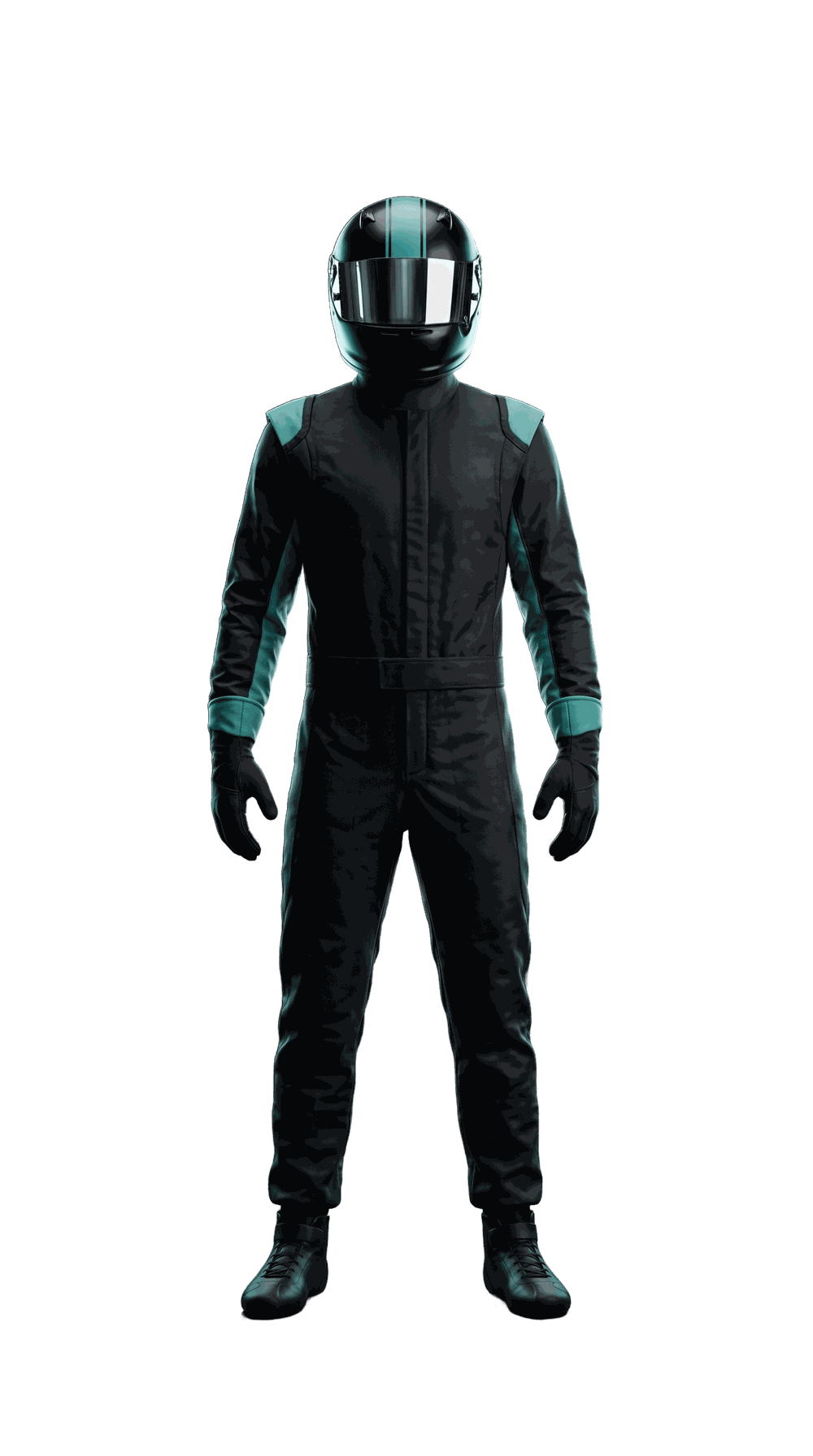 Abhinav Khanna as a racing driver, helmet on